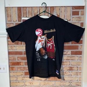 Vintage Nutmeg Mills Atlanta Hawks single stitch T shirt XL black